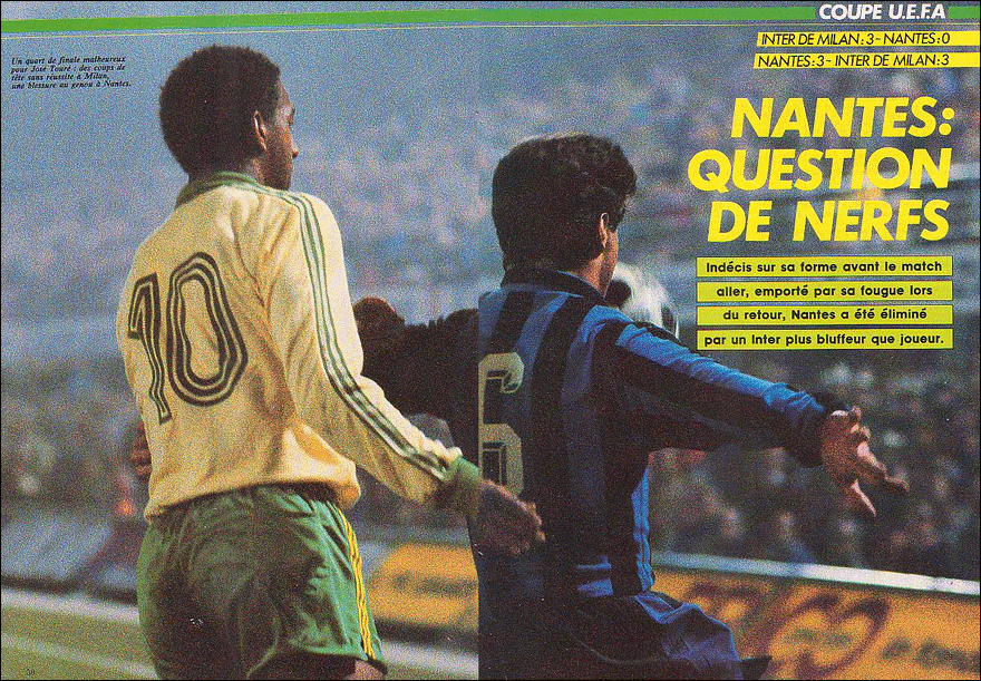 Coupe UEFA 1985-86 : FC Nantes-Inter Milan